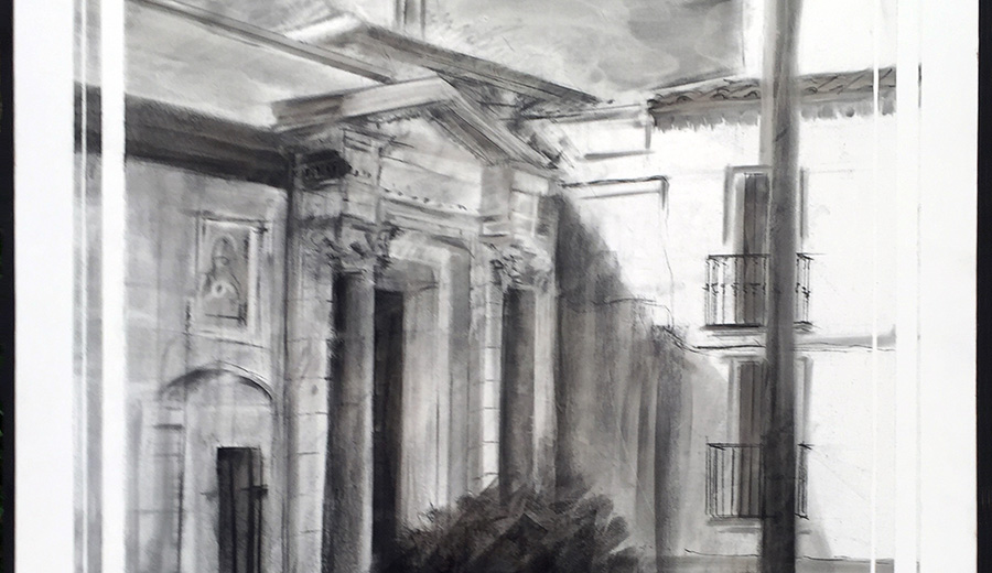 Detalle de la obra de Paco Rojas premiada en Écija