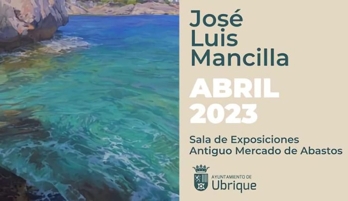 Cartel anunciado de la exposición de José L. Mancilla