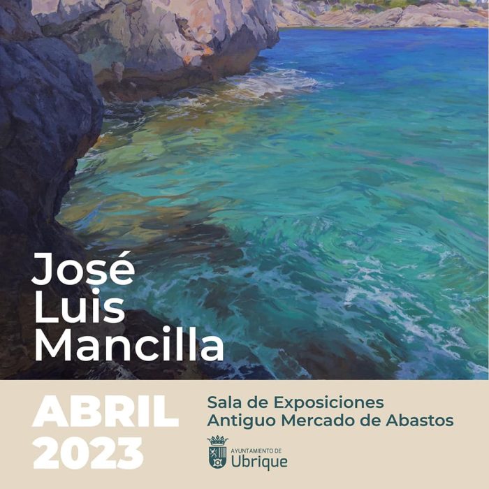 Cartel anunciado de la exposición de José L. Mancilla