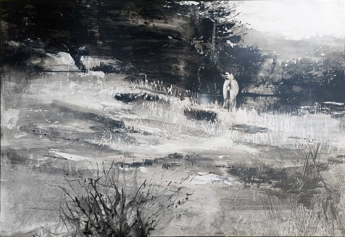 Cuarto premio de Paco Rojas en el I Certamen de Pintura al Aire Libre de La Granada de Riotinto (Huelva)