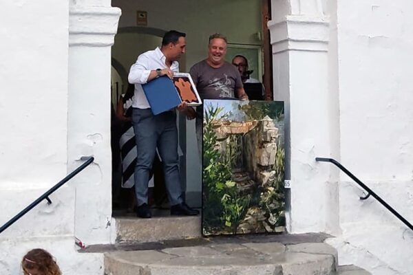 Abraham Pinto recoge su premio