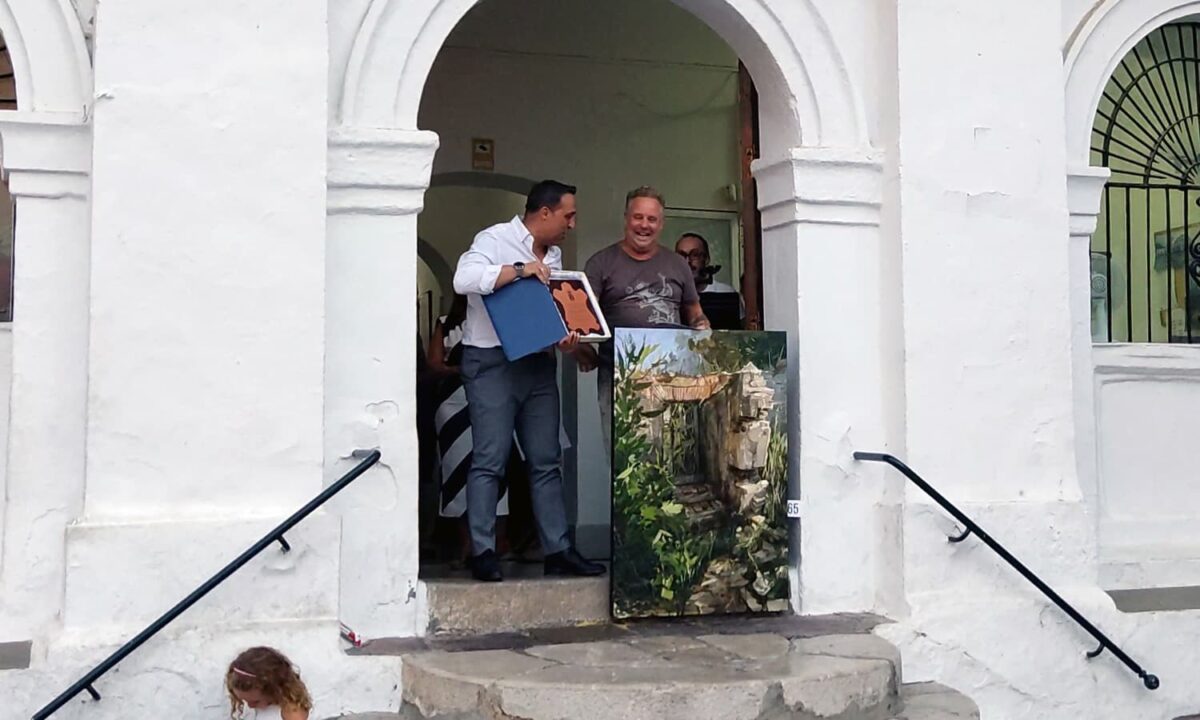 Abraham Pinto recoge su premio
