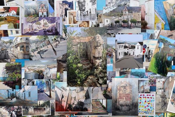 Obras del XiV Concurso de Pintura Rápida 'Pedro Lobato Hoyos'