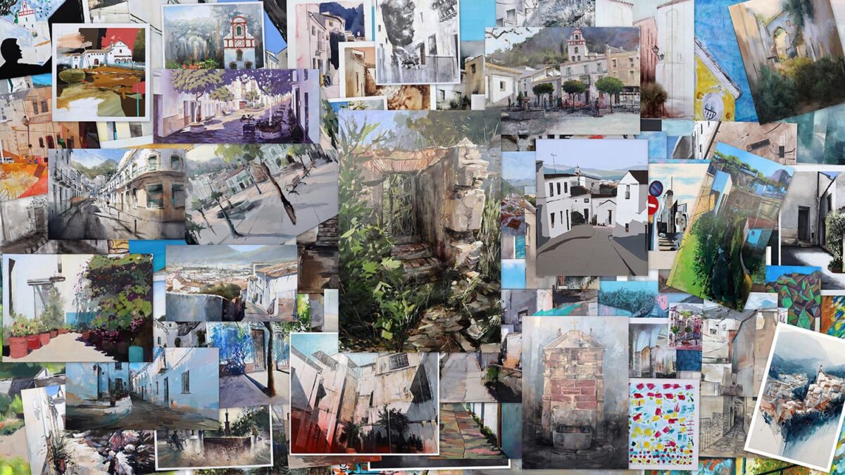Obras del XiV Concurso de Pintura Rápida 'Pedro Lobato Hoyos'