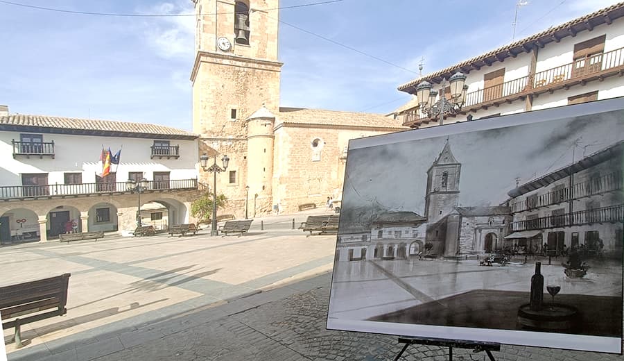 Obra de Paco Rojas en Tarazona (Albacete)